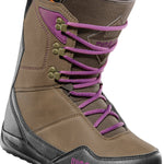 ThirtyTwo Women's Shifty Boot 2025 - A brown boot with purple laces and a black sole.