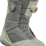 ThirtyTwo Women's STW Double Boa Snowboard Boot 2025 - A gray snowboard boot with a textured pattern on the upper and a black sole.
