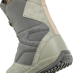 ThirtyTwo Women's STW Double Boa Snowboard Boot 2025 - A gray snowboard boot with a black strap and orange accents on the heel.