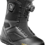 ThirtyTwo Women's STW Double Boa Snowboard Boot 2025 - Black snowboard boots with a textured pattern on the upper material and black laces.