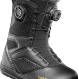 ThirtyTwo Women's STW Double Boa Snowboard Boot 2025 - Black snowboard boots with a textured pattern on the upper material and black laces.