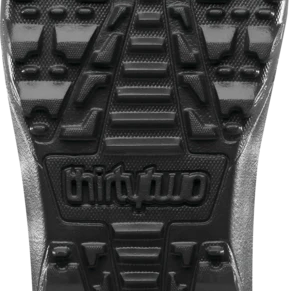 ThirtyTwo Junior's BOA Snowboard Boot 2025 - Black snowboard boot with a textured rubber sole and silver metal hardware.