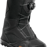 ThirtyTwo Junior's BOA Snowboard Boot 2025 - Black snowboard boot with orange accents and a black BOA dial on the side.