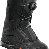 ThirtyTwo Junior's BOA Snowboard Boot 2025 - Black snowboard boot with orange accents and a black BOA dial on the side.