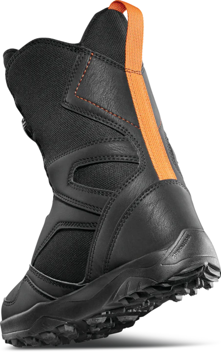 ThirtyTwo Junior's BOA Snowboard Boot 2025 - Black snowboard boot with orange BOA strap on top.