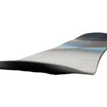 Nitro Cinema Snowboard 2025 - A black snowboard with a blue, red, and green stripe on top.