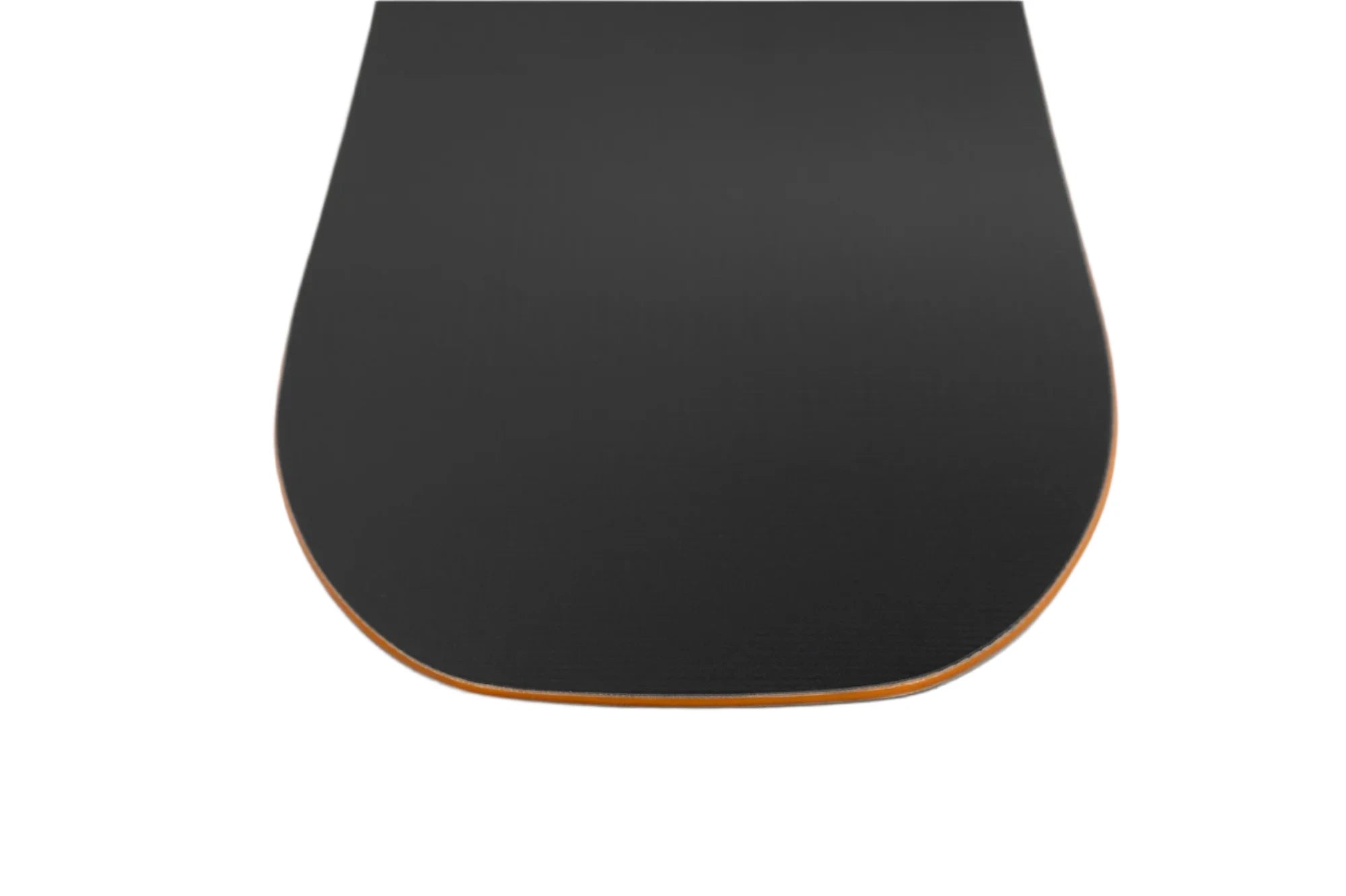 Nitro Prime Chroma Cam-Out Snowboard 2025 - A black snowboard with a subtle orange outline around its edges.