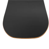 Nitro Prime Chroma Cam-Out Snowboard 2025 - A black snowboard with a subtle orange outline around its edges.