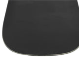 Nitro Beast Snowboard 2025 - A black snowboard with a rounded tip and tail, featuring a subtle white outline of a wolf's head on its top surface.