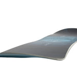 Nitro Women's Mystique Snowboard 2025 - A snowboard with a blue and white design on its top surface.