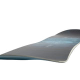Nitro Women's Mystique Snowboard 2025 - A snowboard with a blue and white design on its top surface.