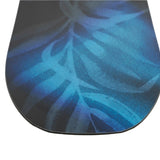 Nitro Women's Lectra Cam-Out Snowboard 2025 - A snowboard with a blue and black base color, featuring a white floral pattern on top.