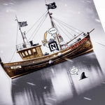 Nitro Team Pro Marcus Kleveland Snowboard 2026 - A snowboard with a black and white graphic of a man riding on it, featuring the words "Team Pro" in red letters.