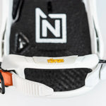 Nitro Phantom Snowboard Bindings 2025 - White bindings with black straps and a white logo on top.