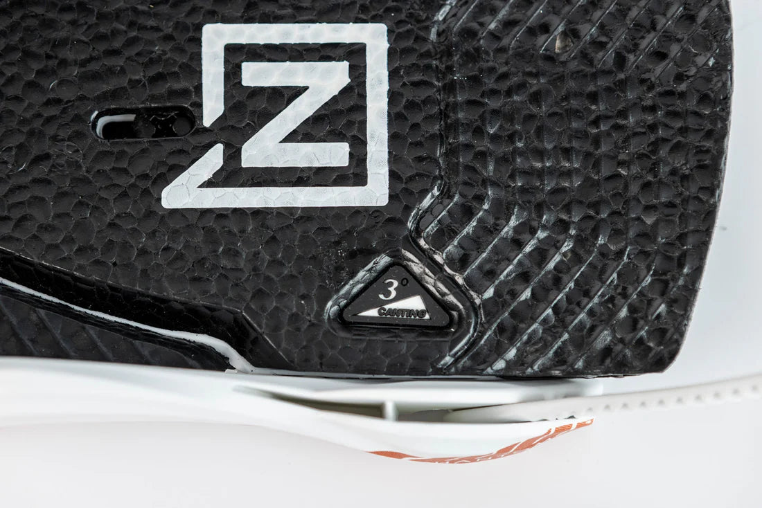 Nitro Phantom Snowboard Bindings 2025 - Black bindings with silver buckles and screws on a white background.