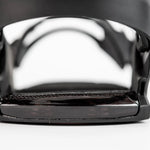 Nitro Phantom Snowboard Bindings 2025 - Black bindings with silver screws and a black strap on top of a white background.