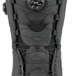 Nitro Darkseid Step On BOA Snowboard Boot 2025 - Black snowboard boots with a circular black BOA logo on top.
