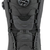 Nitro Darkseid Step On BOA Snowboard Boot 2025 - Black snowboard boots with a circular black BOA logo on top.