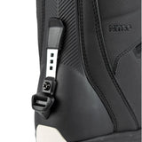 Nitro Darkseid Step On BOA Snowboard Boot 2025 - Black snowboard boot with a textured pattern on the side and white soles.