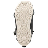 Nitro Darkseid Step On BOA Snowboard Boot 2025 - Black snowboard boot with silver hardware and a textured rubber outsole.