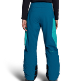 Obermeyer Jr. girls' insulated ski pants, Corsair teal, back view