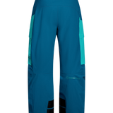 Obermeyer Jr. girls' insulated ski pants, Corsair teal, back close-up
