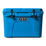 Yeti Tundra 35 Hard Cooler - A large, rectangular cooler with a dark gray lid and matching body, featuring a handle on top and a logo in silver lettering.
