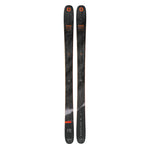 Blizzard Rustler 10 Skis 2025 - Black skis with orange Blizzard logo at top of each ski.