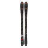 Blizzard Rustler 10 Skis 2025 - Black skis with orange Blizzard logo at top of each ski.