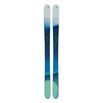 Blizzard Women's Sheeva 9 Skis 2025 - A pair of skis with a blue-green gradient color scheme and a subtle wood grain texture on the top sheet.