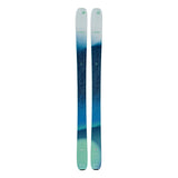 Blizzard Women's Sheeva 9 Skis 2025 - A pair of skis with a blue-green gradient color scheme and a subtle wood grain texture on the top sheet.