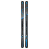 Blizzard Anomaly 84 Skis 2025 - Black skis with blue accents and a wavy pattern on top.