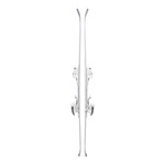 Blizzard Women's Elevate SP 7.7 Skis with TLT 10 Bindings - White skis with black bindings and silver tips.