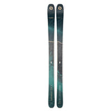 Blizzard Anomaly 94 Skis 2026 - A pair of skis with a dark gray base and light blue-green accents, featuring a wavy pattern on the top sheet.