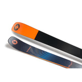 Blizzard Anomaly 88 Skis 2026 - A pair of skis with a black and orange color scheme, featuring a distinctive logo on the tip.