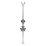 Blizzard Rustler 9 Skis 2026 - A pair of skis with a sleek, silver-gray color and subtle black accents on the bindings.