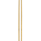 Pair of Anomaly 88 skis with pale tops and dark tips, long narrow profile