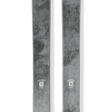 Blizzard Anomaly 84 skis in black/grey, long twin tips with front branding