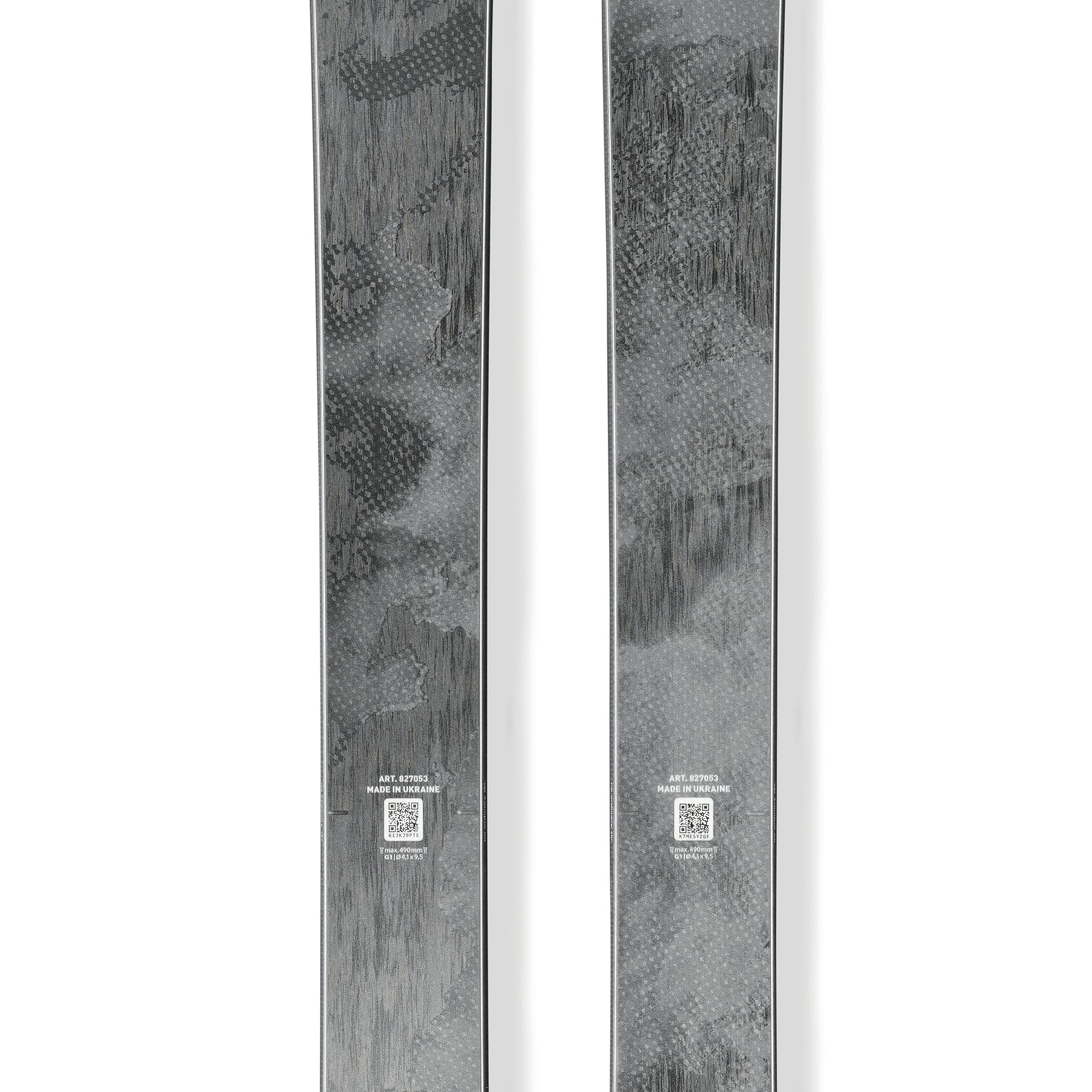 Blizzard Anomaly 84 skis in black/grey, long twin tips with front branding