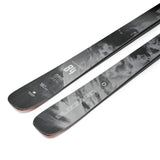 Blizzard Anomaly 84 skis side close-up, dark grey base with 84 graphic