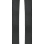 Pair of Blizzard skis, orange tips with black midsection and circular logo