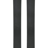Pair of Blizzard skis, orange tips with black midsection and circular logo