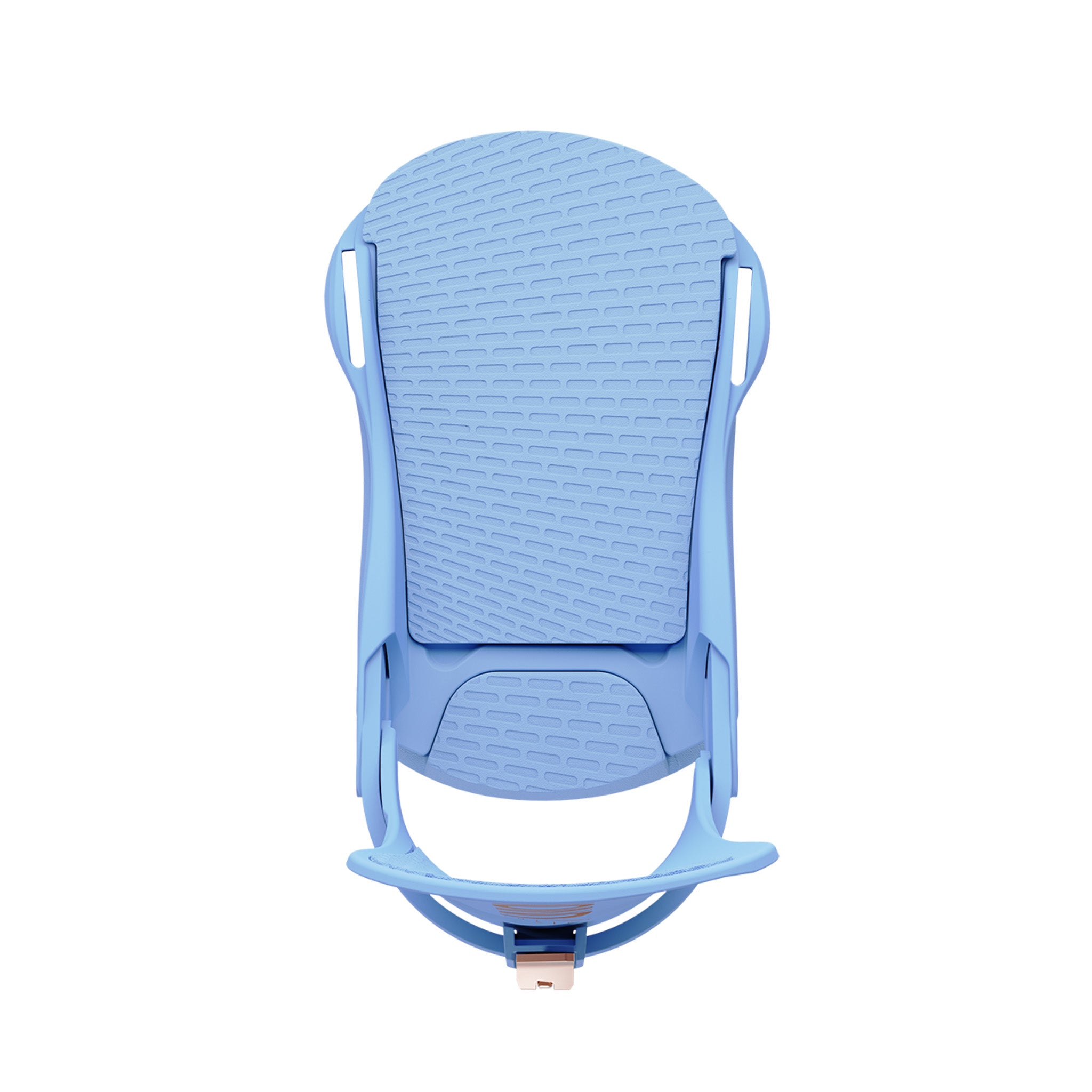 Union Women's Juliet Snowboard Bindings 2025 - A light blue snowboard binding with a textured top plate and rounded edges.