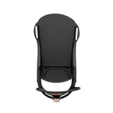 Union Women's Juliet Snowboard Bindings 2025 - A black snowboard binding with a textured top and rose gold buckles.
