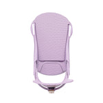 Union Women's Juliet Snowboard Bindings 2025 - A lilac-colored snowboard binding with a textured top plate and rounded edges.
