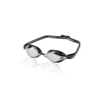 Speedo Speed Socket 2.0 Mirrored Swim Goggle - A pair of mirrored swim goggles with a sleek black frame and mirrored lenses.