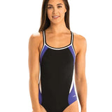 Dolfin Women's Reliance Colorblock DBX Back One-Piece Swimsuit