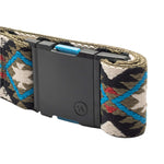 Arcade Twilight Belt 2025 - A camouflage-patterned belt with a blue buckle.