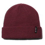 Stance Icon 2 Beanie 2024 - A maroon beanie with a small white logo on the front.