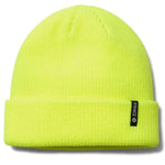 Stance Icon 2 Beanie 2024 - A bright yellow beanie with a ribbed cuff and a small black tag on the front that reads "STANCE" in white letters.